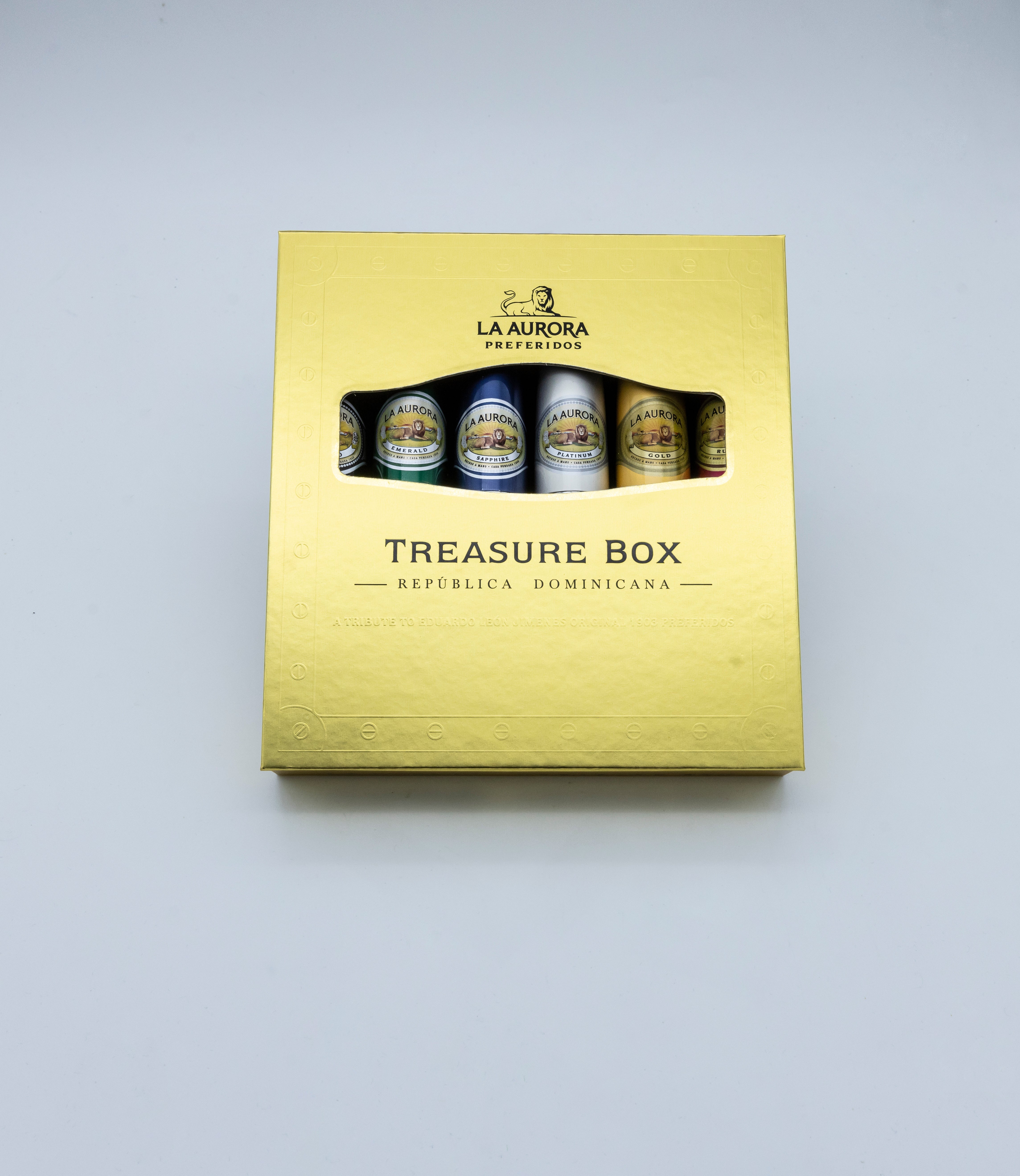 La Aurora Preferidos Treasure Box cigar sampler – luxury perfecto cigars at Los Angeles cigar shop