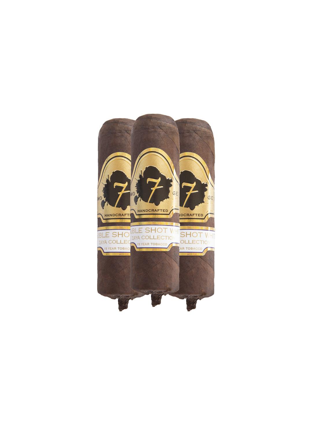 three El Septimo Double Shot White cigars – full-bodied short cigar from Los Angeles cigar shop