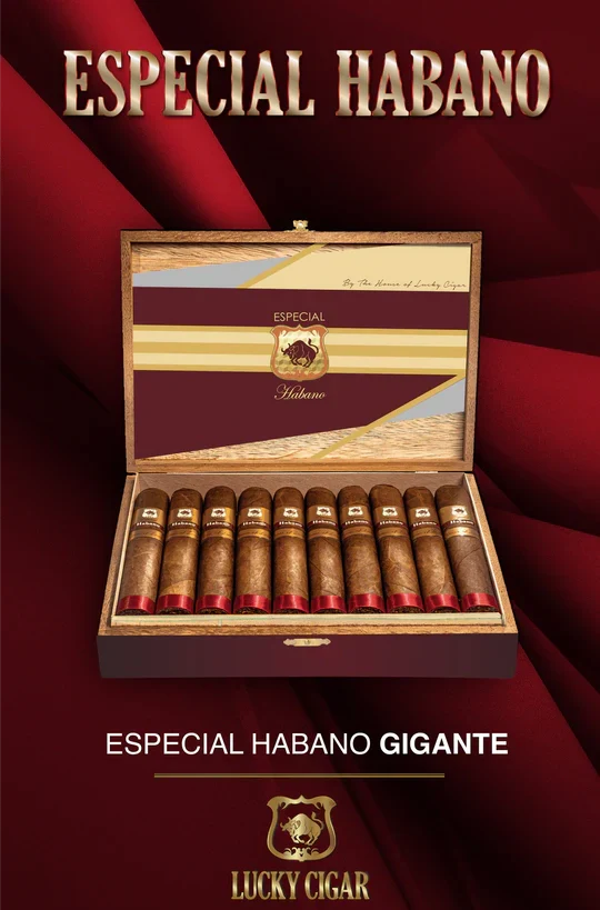 Lucky Cigar - Especial Habano Box Press - 7" x 70 Gigante