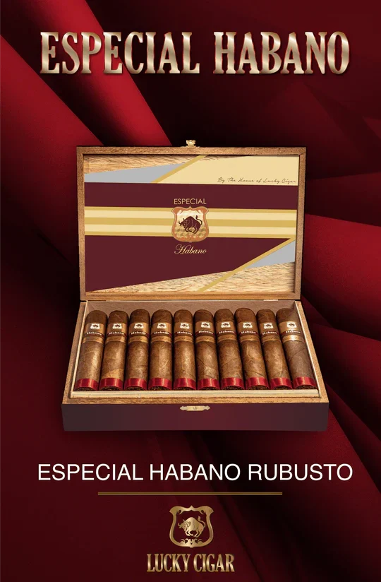 Lucky Cigar - Especial Habano Box Press - 5" x 50 Robusto
