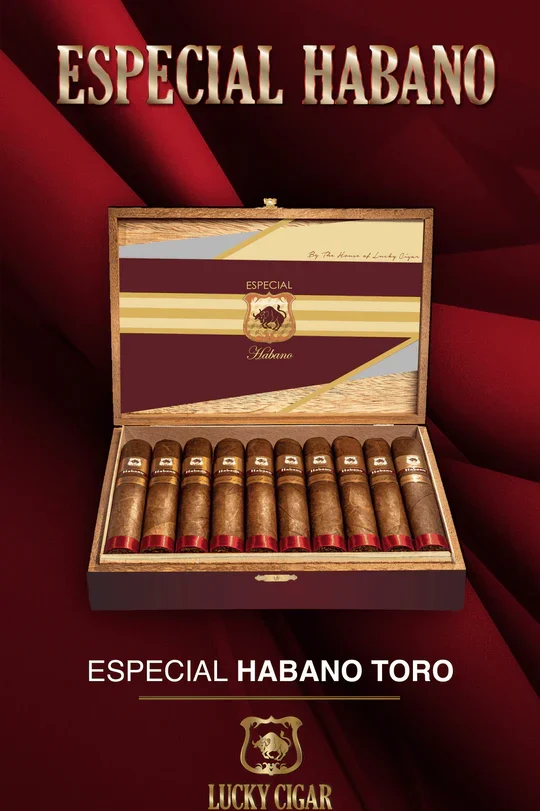 Lucky Cigar - Especial Habano Box Press - 6" x 52 Toro