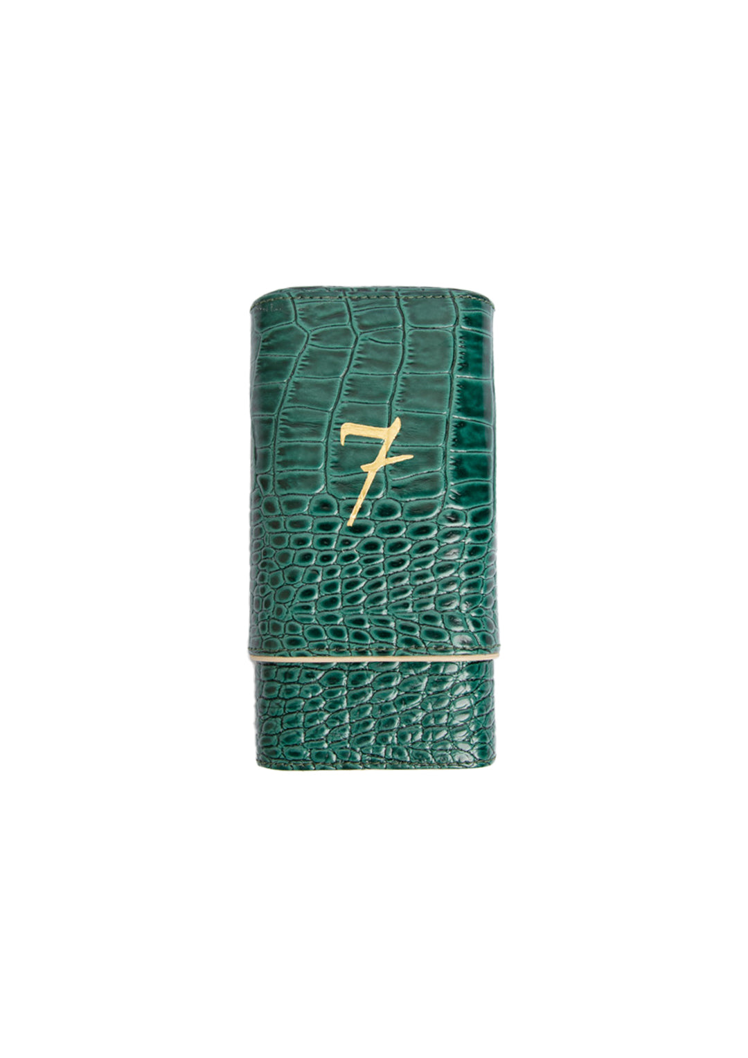 El-Septimo - Crocodile 3-Cigar Travel Case
