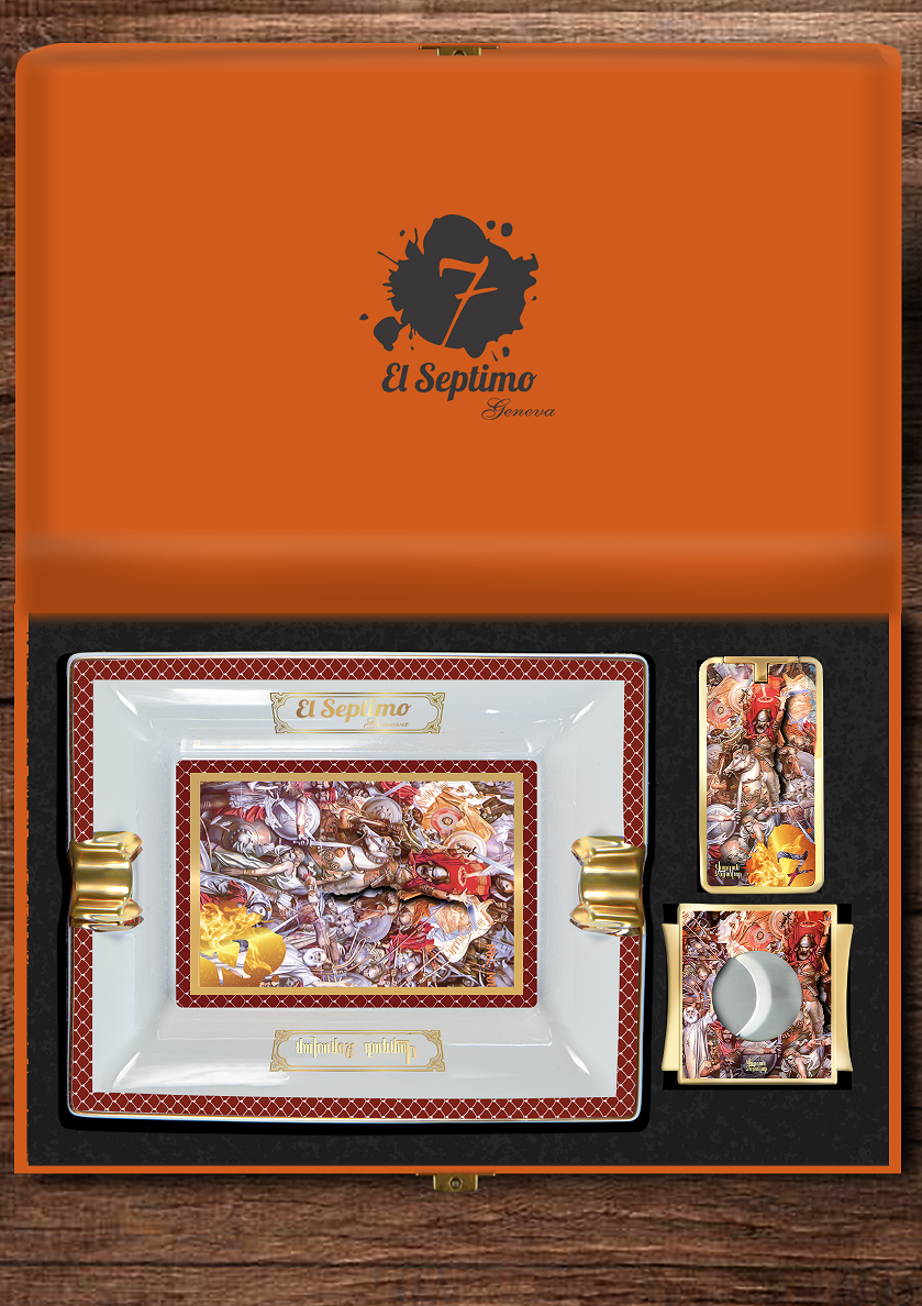 El-Septimo - Emperor Vartan Gift Box (Ashtray, Cutter & Lighter)
