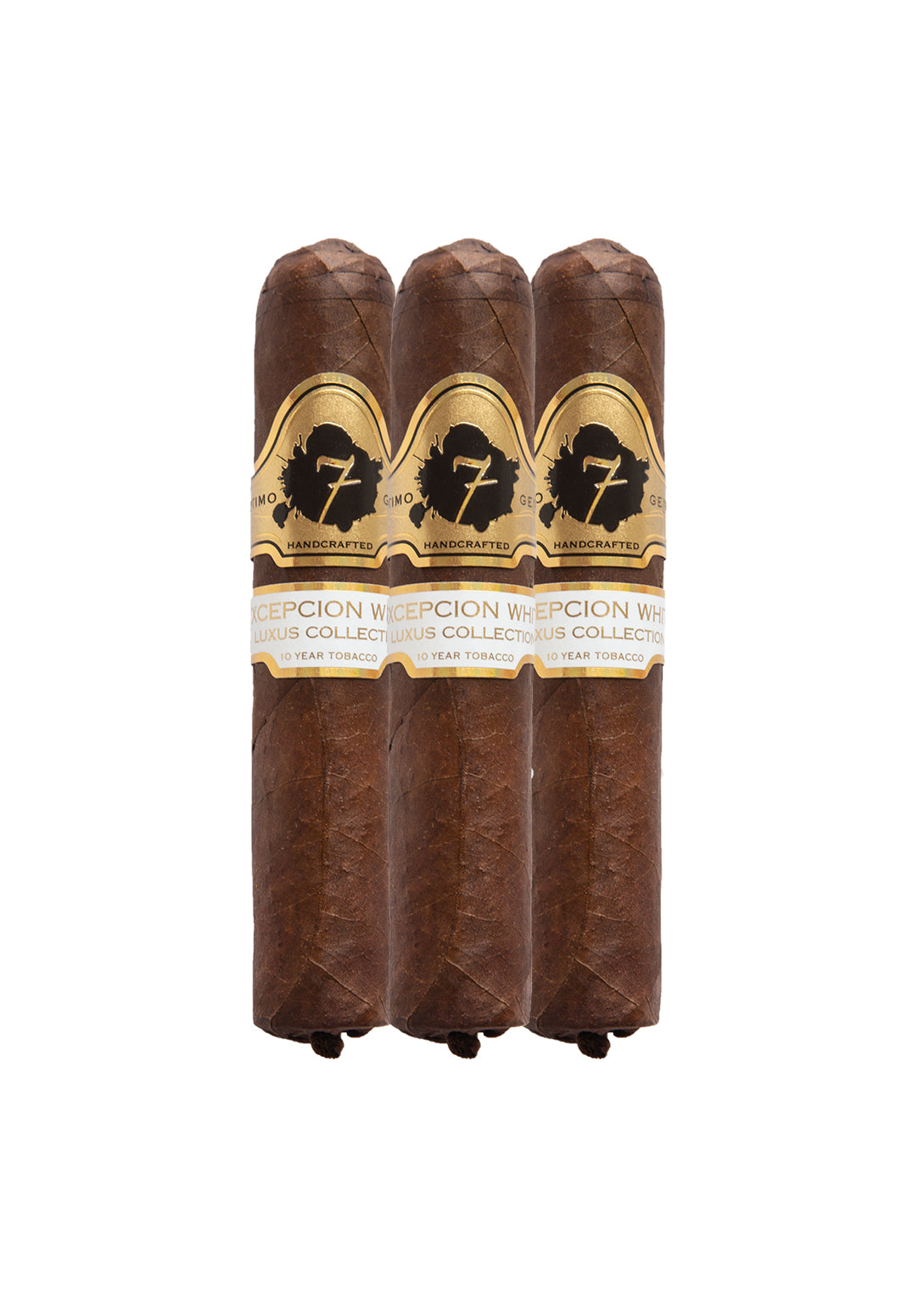 Three  El Septimo Excepcion White cigars