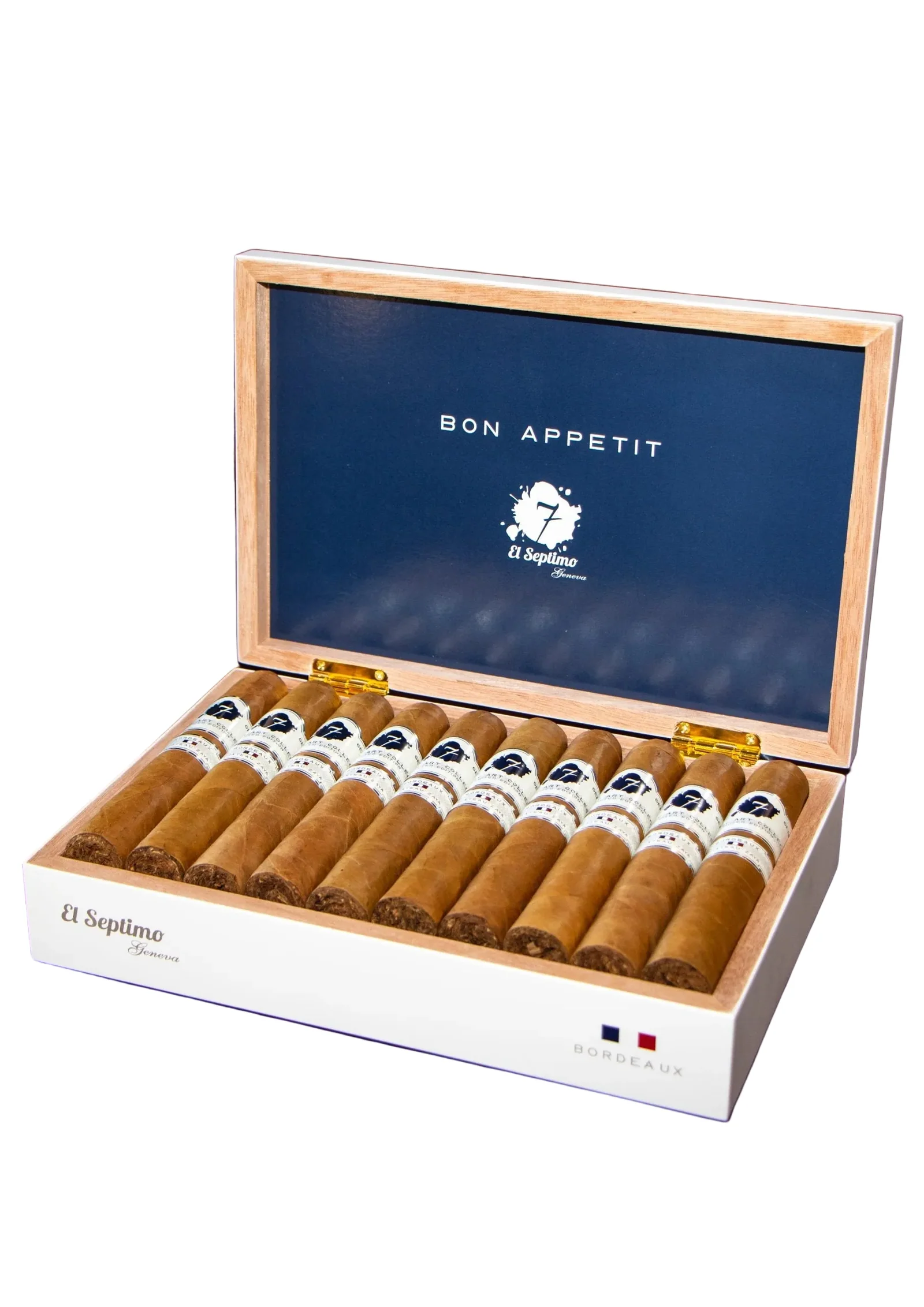 Box of  El Septimo France Bordeaux Gordo premium cigars