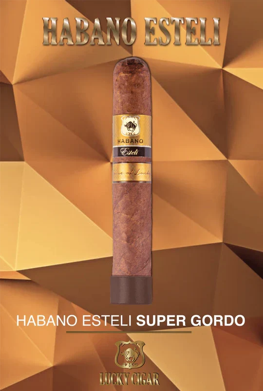 Lucky Cigar - Habano Estelli - 6" x 64 Super Gordo