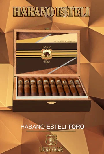 Box of 10 Habano Estelis by Lucky Cigar is premium medium cigar.