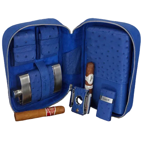Brizard & Co – Havana Traveler – Blue Ostrich