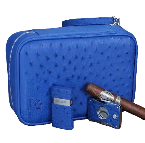Brizard & Co – Havana Traveler – Blue Ostrich
