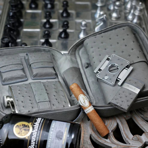 Brizard & Co - Havana Traveler - Gray Ostrich