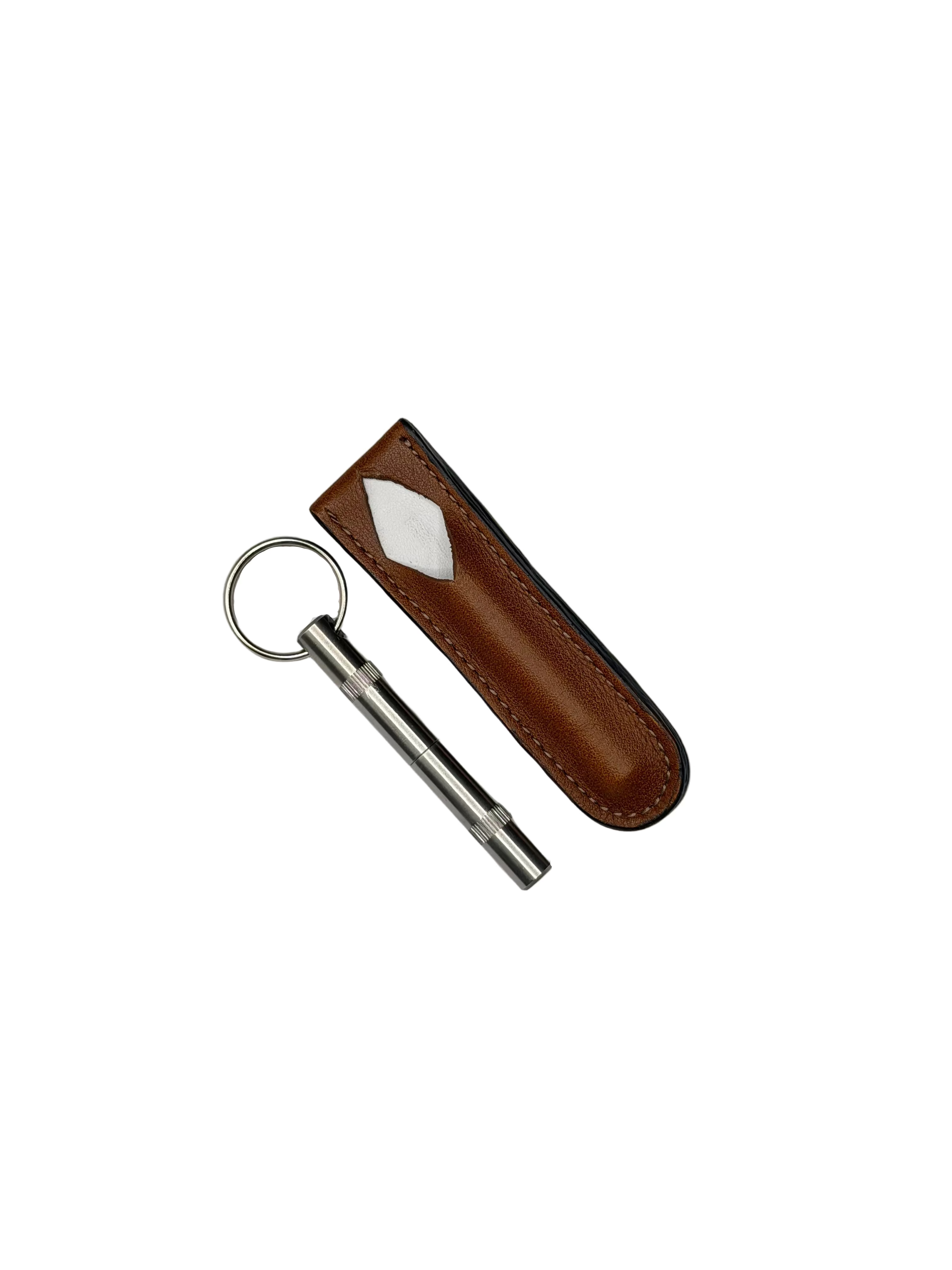 Brizard & Co – Trilogy “Spear” Cutter - Whisky Calf Leather & White