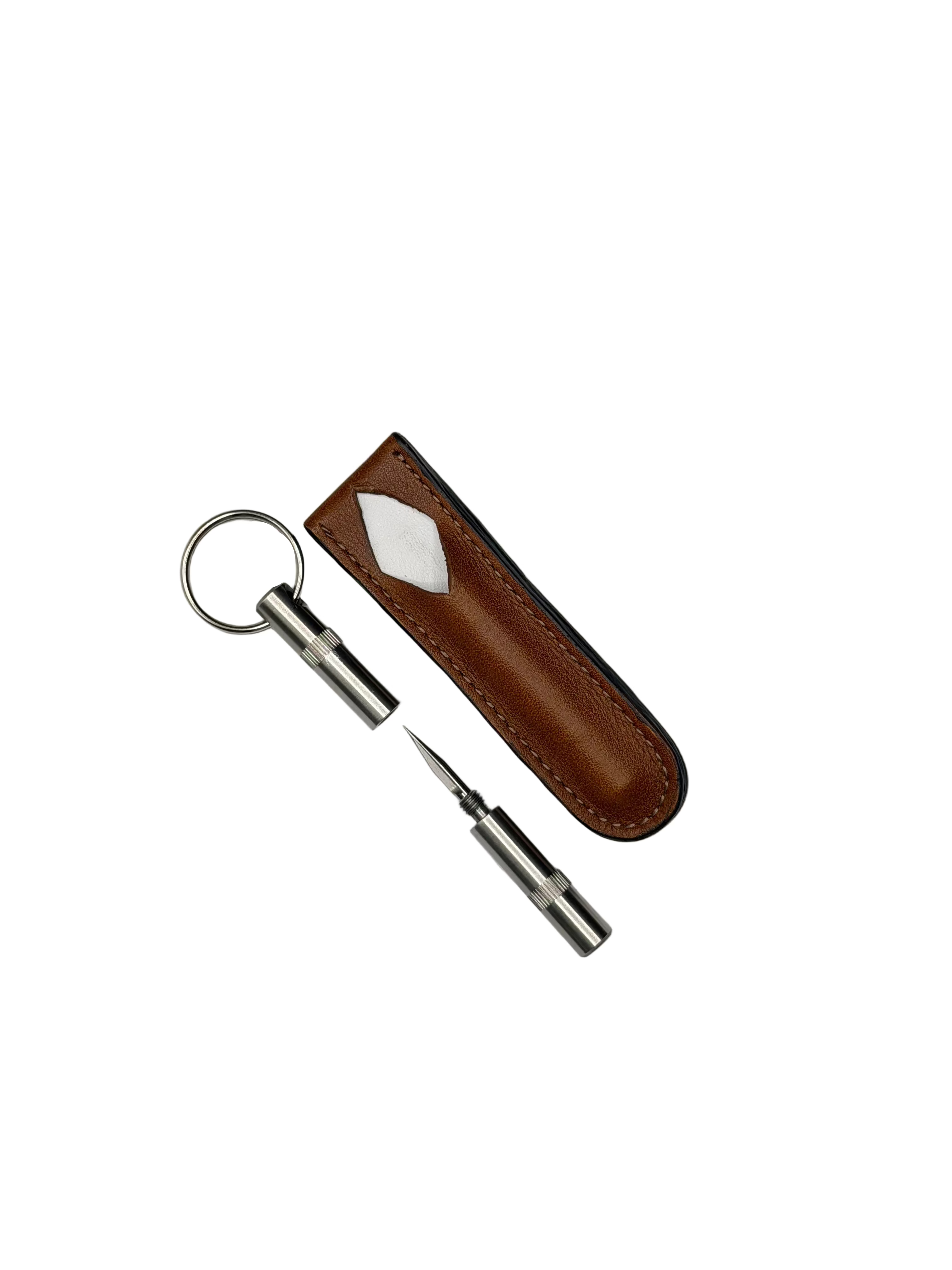 Brizard & Co – Trilogy “Spear” Cutter - Whisky Calf Leather & White