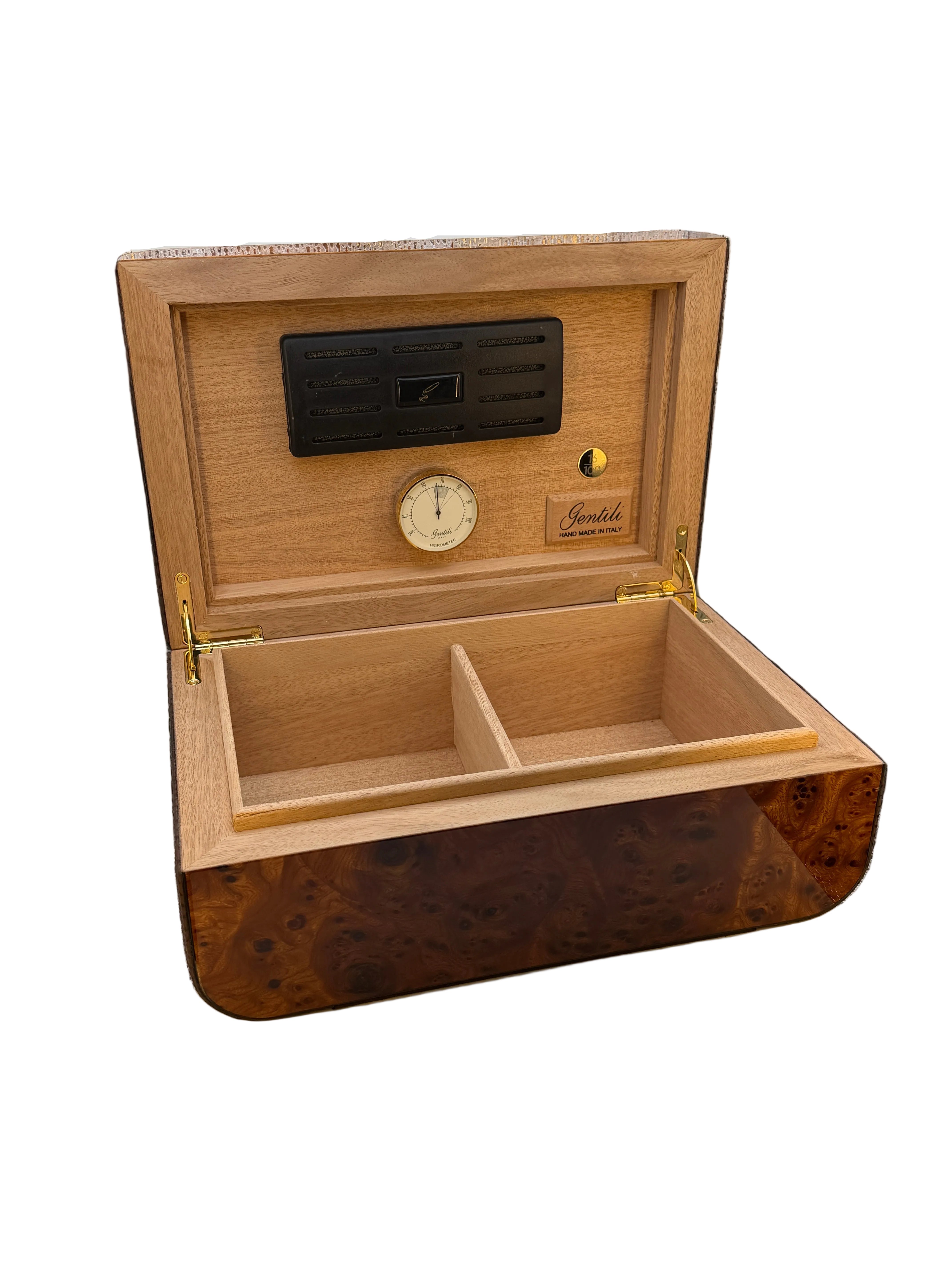 Gentili Limited Edition (15/17) Count Cigar Humidor - Croco Leather