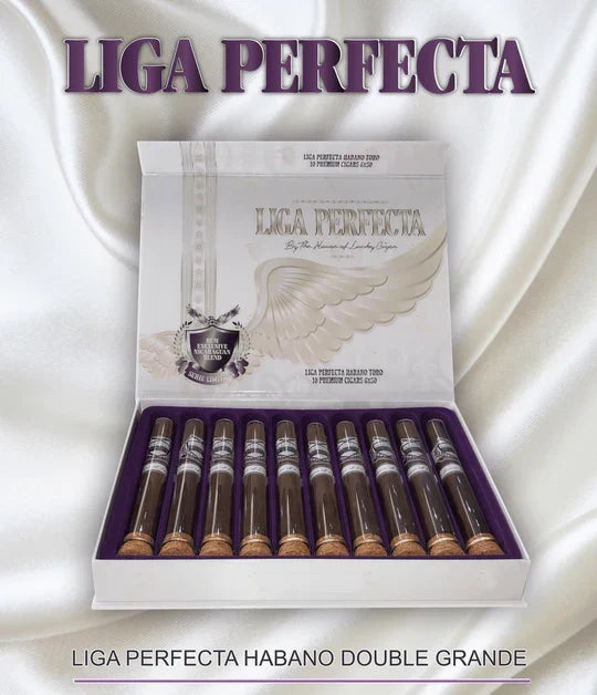 Lucky Cigar - Liga Perfecta - 7½ x 50 Habano Double Grande in Glass Tube