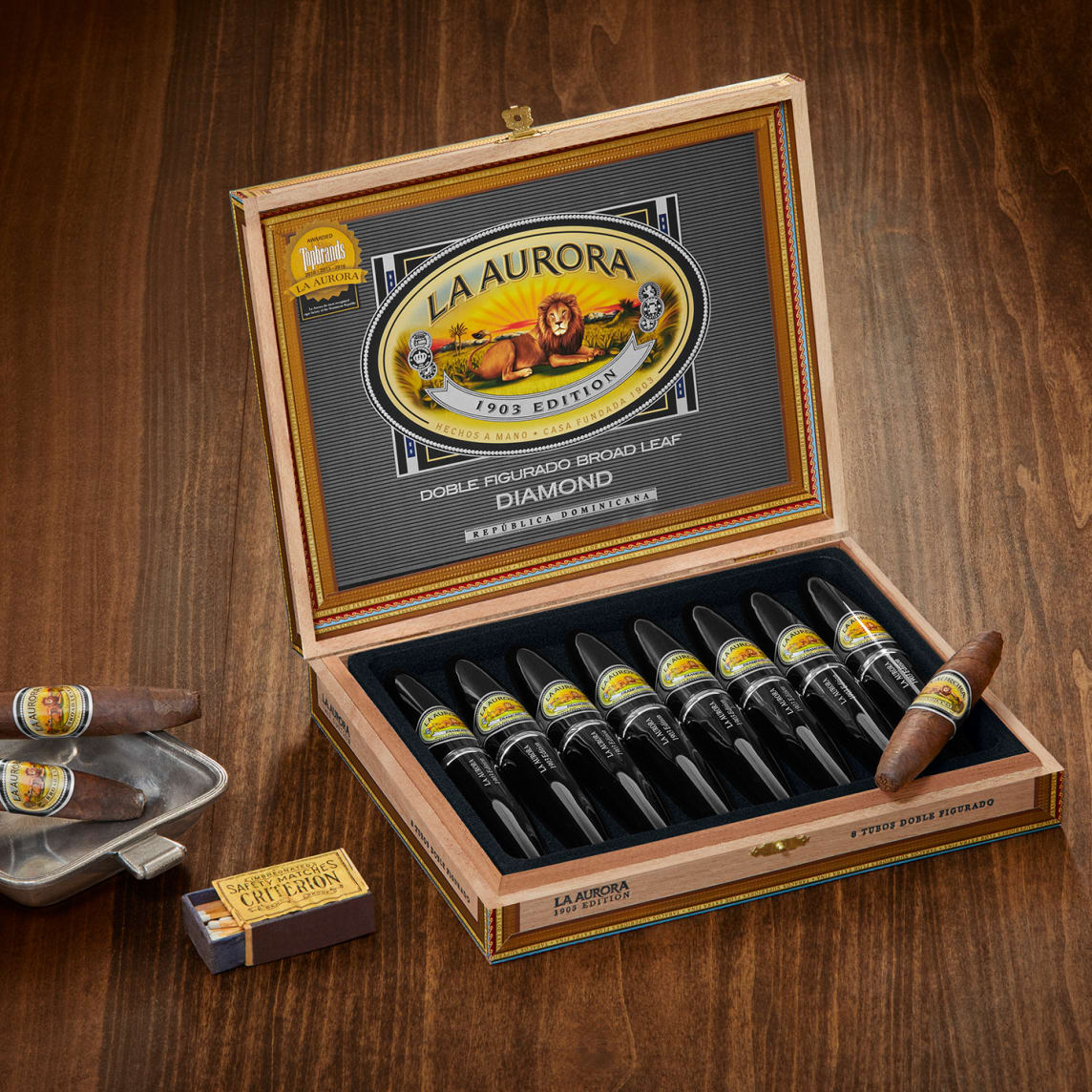 La Aurora Preferidos 1903 Diamond Tubo – high end Maduro cigar from Los Angeles cigar shop