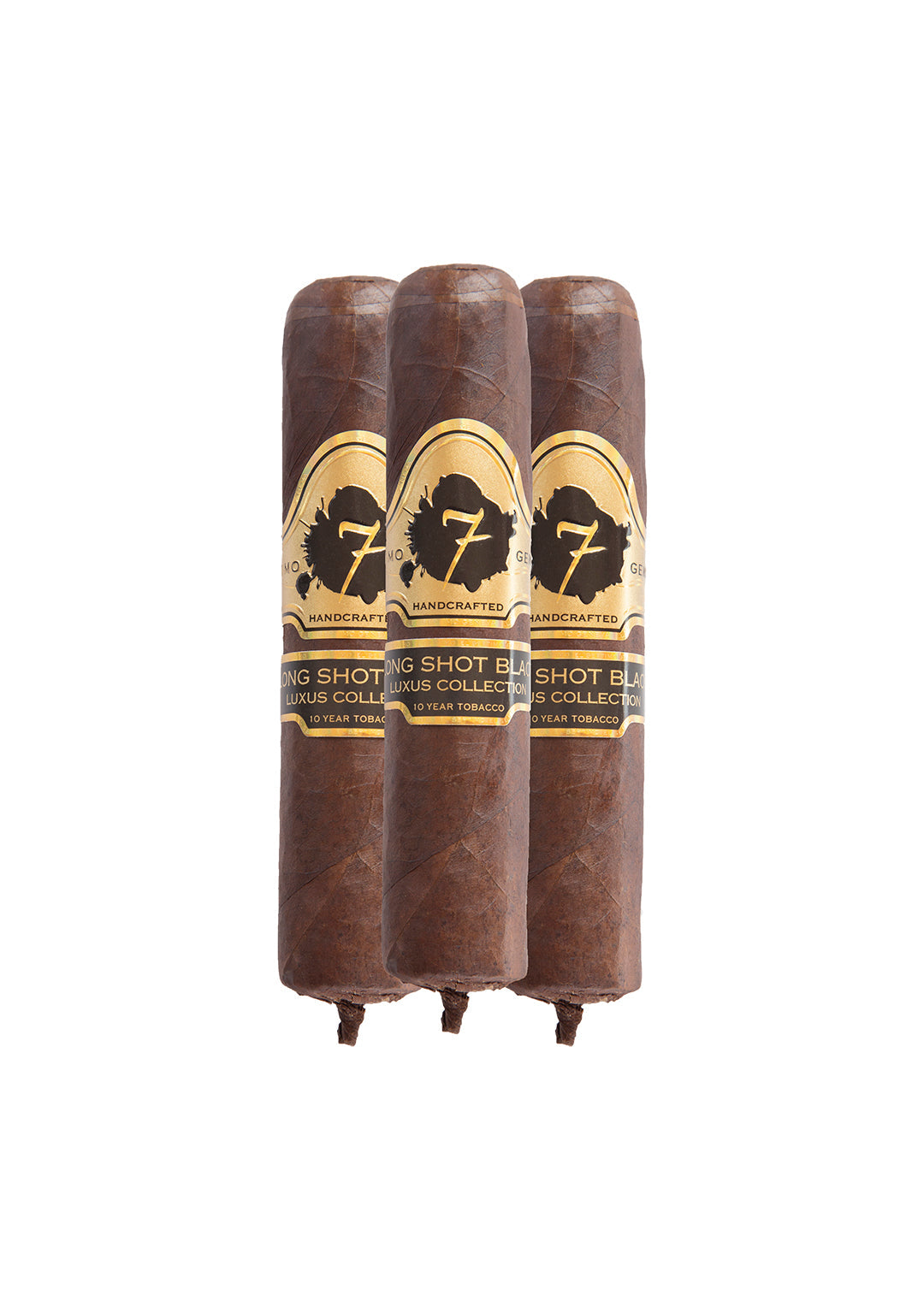 Three  El Septimo Long Shot Black cigars