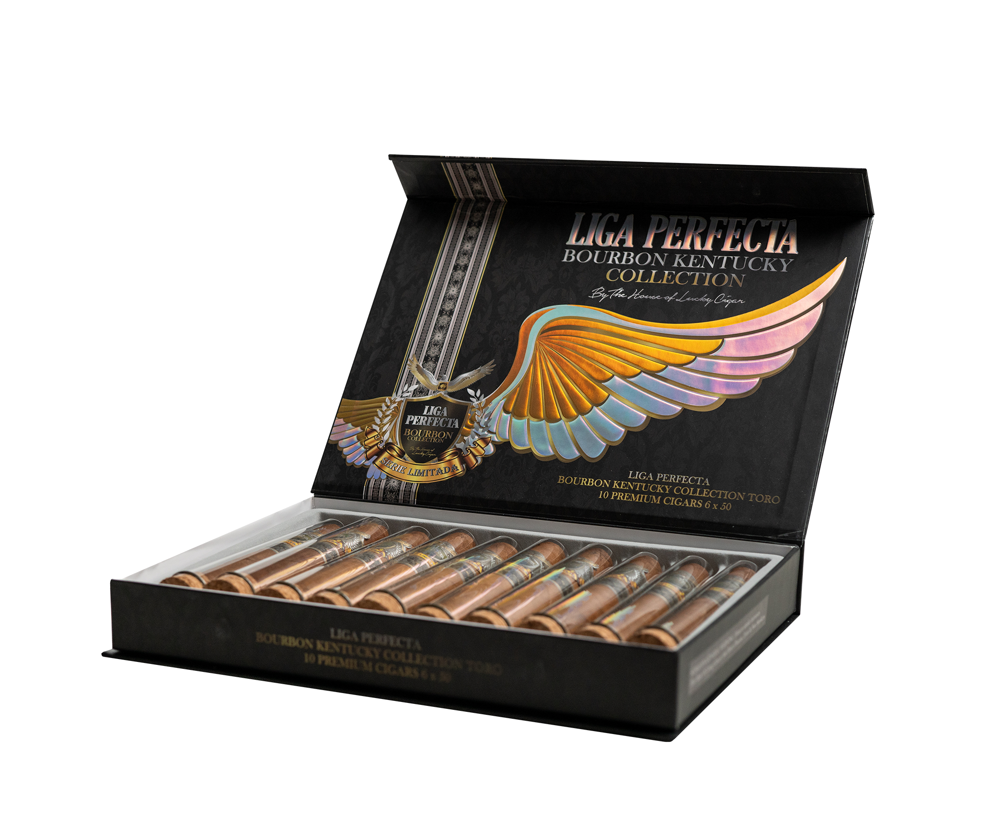Lucky Cigar - LIGA PERFECTA BOURBON KENTUCKY COLLECTION TORO 6 X 50