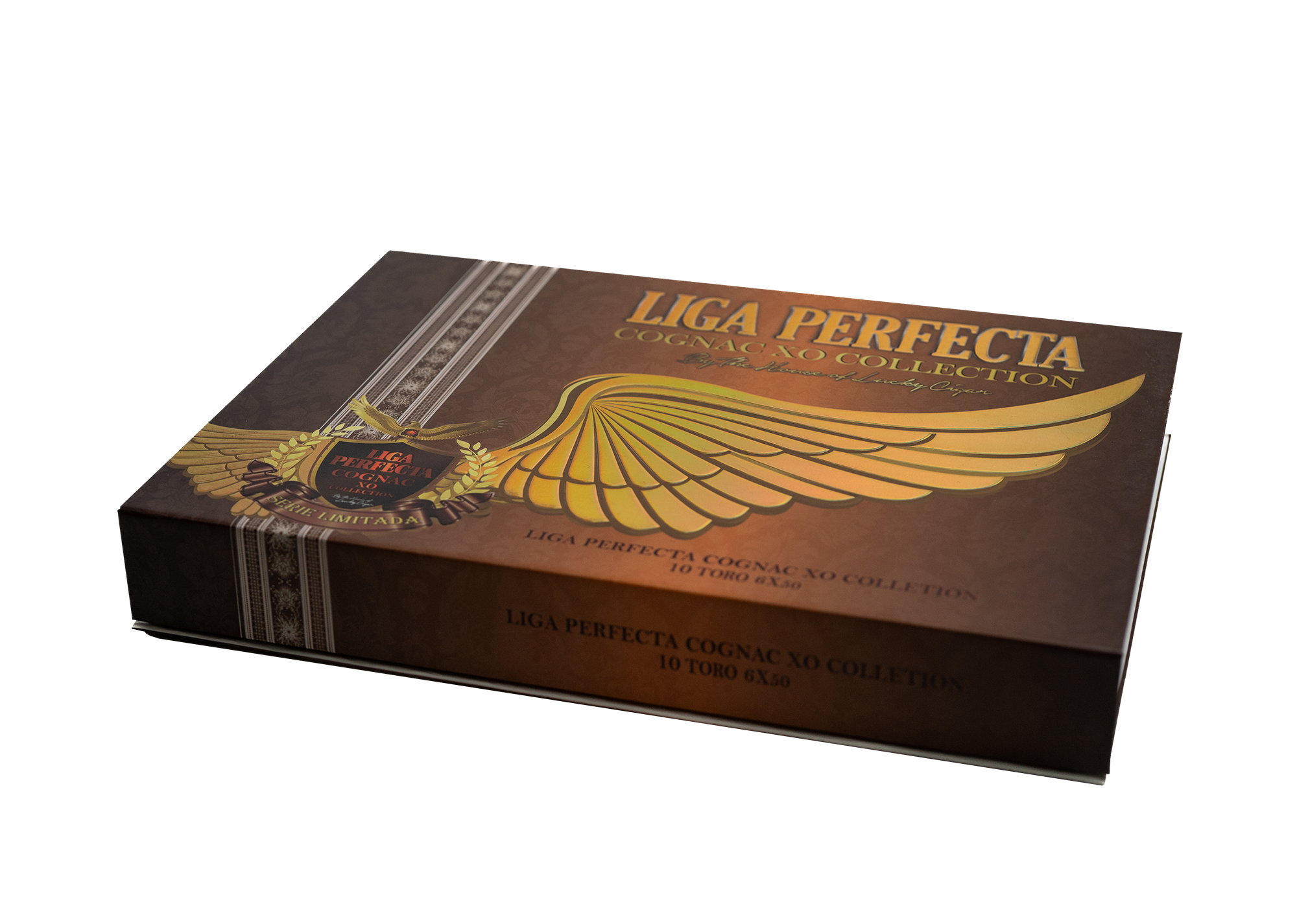 Lucky Cigar - Liga Perfecta Xo Cognac - 7.5" x 50 Double Grande in Glass Tubes