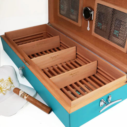 Brizard & Co – "Airflow" Wide Cigar Humidor (130/150 Count) – Positano Collection