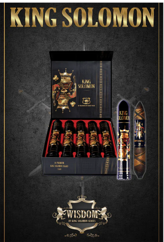 Lucky Cigar - KING SOLOMON en Tubo 7 1/4 x 58