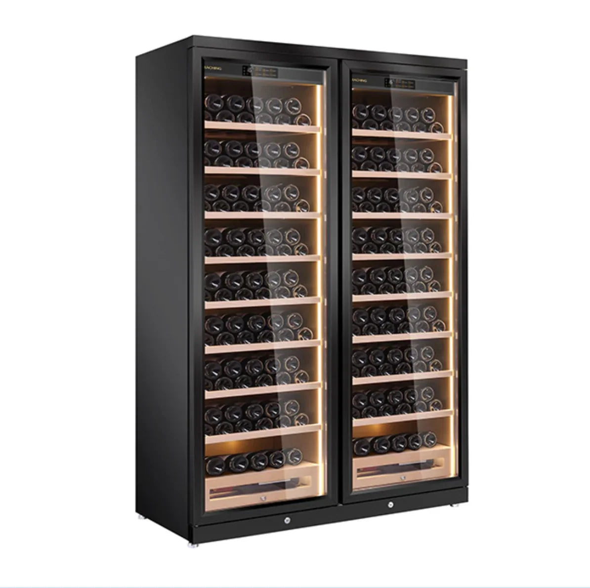Raching - CD1200 Smart Dual-Door Cigar & Wine Cabinet