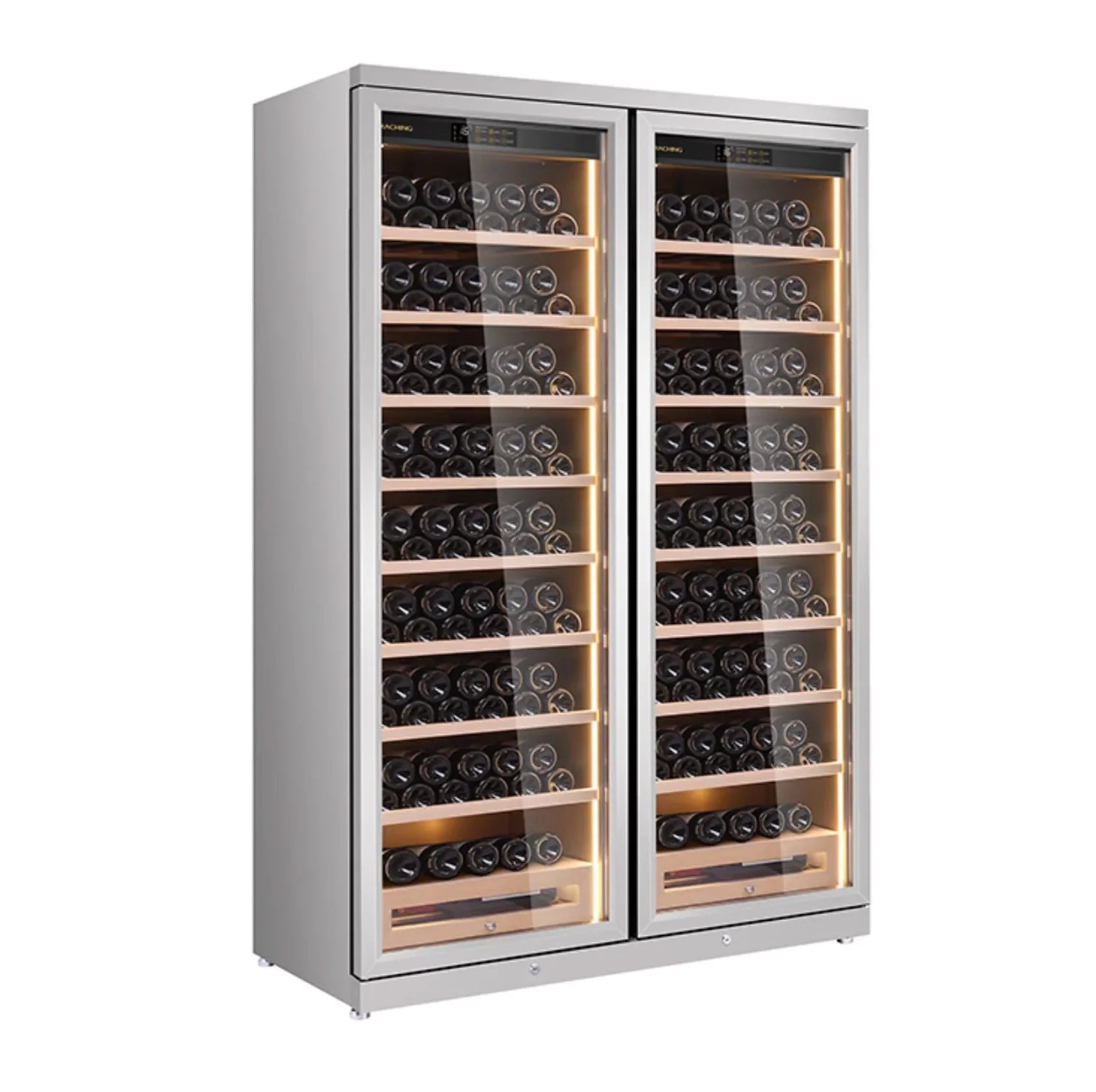 Raching - CD1200 Smart Dual-Door Cigar & Wine Cabinet