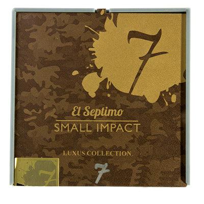 Product packaging with 'El Septimo' branding and camouflage design