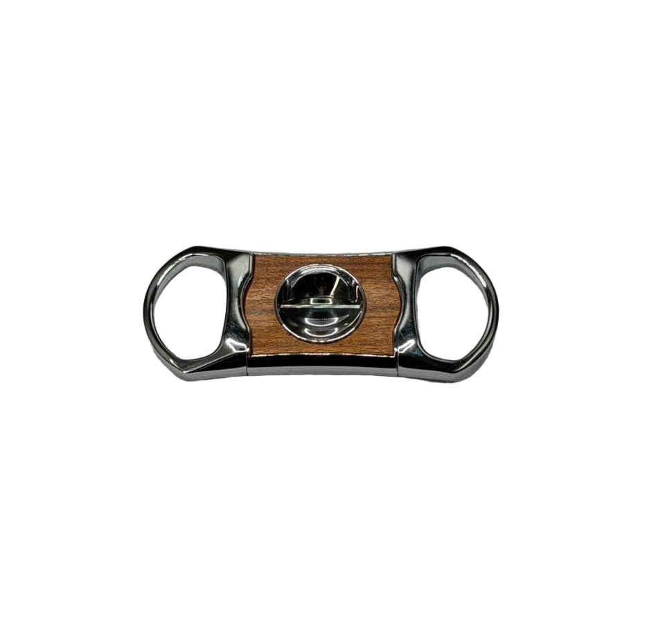 Brizard & Co – The “V” Cutter - White Ostrich Leather & Rosewood