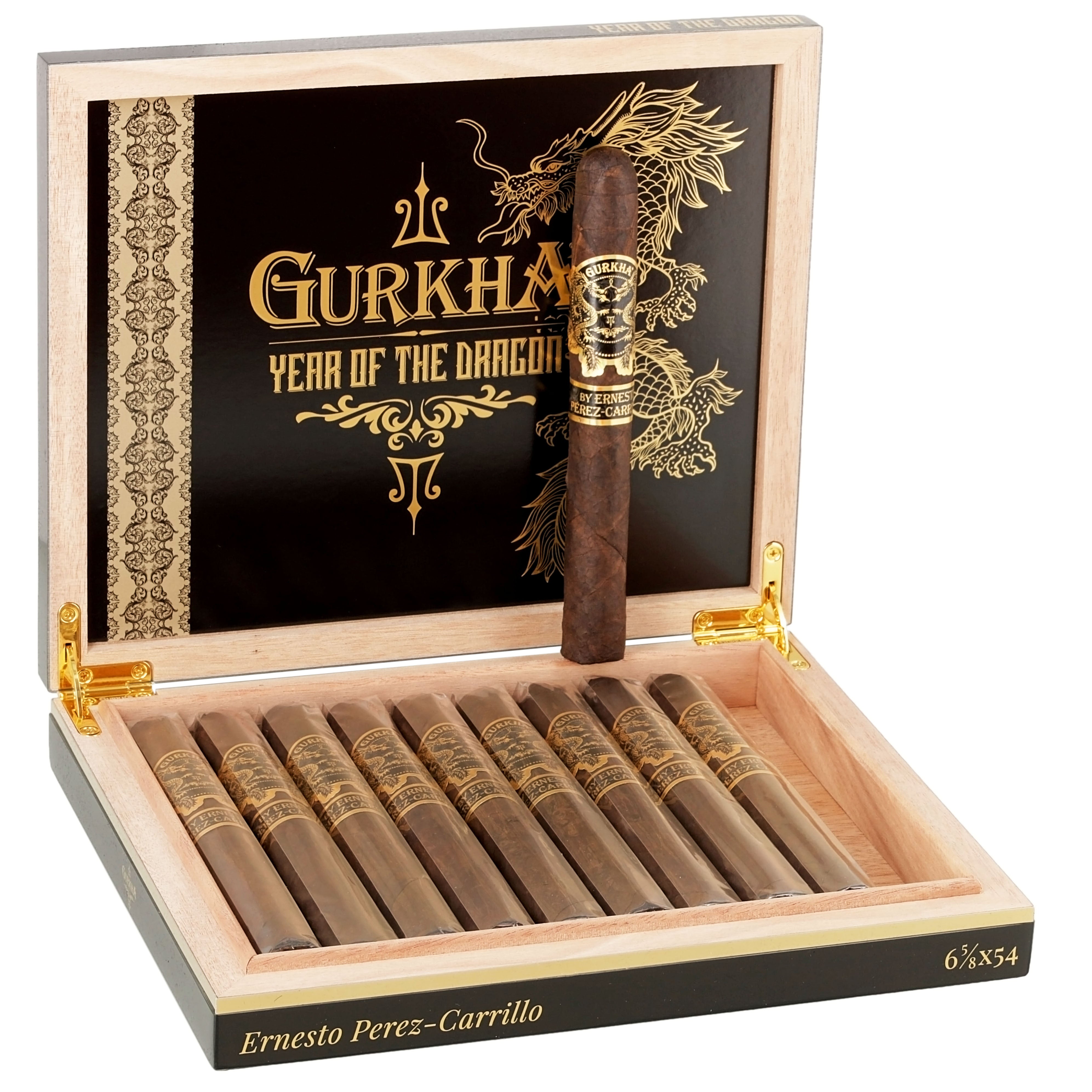box of 10 Gurkha year of the dragon cigars